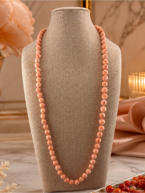 Jewelry - Angel Skin Coral Hand Knotted 34’ no clasp